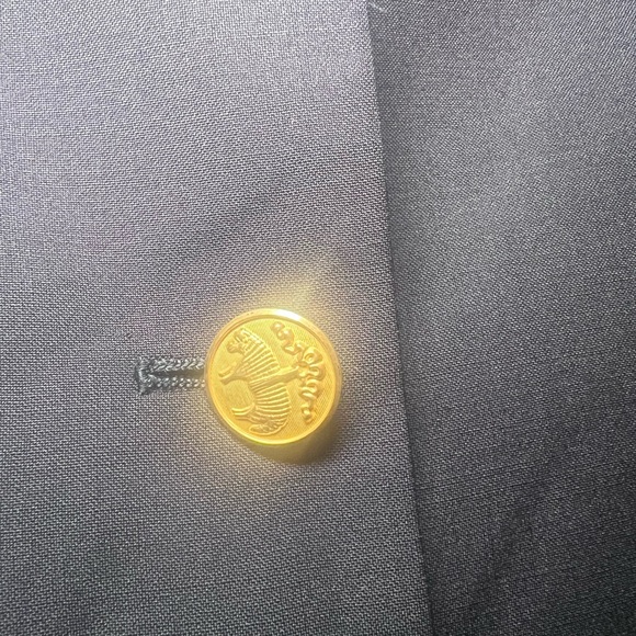 Brooks Brothers 346 Black Wool Two-Button Blazer Gold Button Women Size 6 - Picture 4 of 9